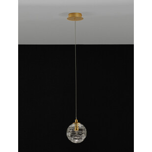 Lampa wisząca Nebuu | Szkło, Mosiądz | Decolab24