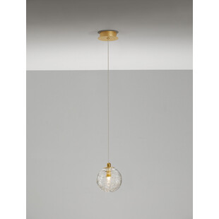 Lampa wisząca Nebuu | Szkło, Mosiądz | Decolab24