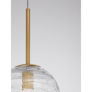 Lampa wisząca Nebuu - szklana kula glamour | Decolab24