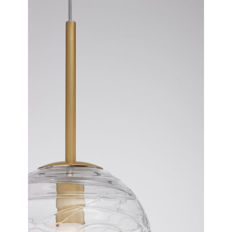 Lampa wisząca Nebuu - szklana kula glamour | Decolab24