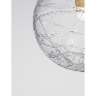 Lampa wisząca Nebuu - szklana kula glamour | Decolab24