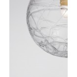 Lampa wisząca Nebuu - szklana kula glamour | Decolab24