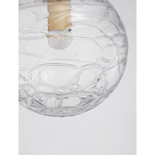 Lampa wisząca Nebuu - szklana kula glamour | Decolab24