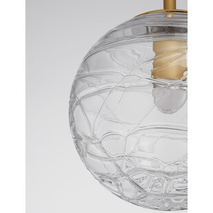 Lampa wisząca Nebuu - szklana kula glamour | Decolab24