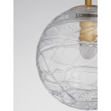 Lampa wisząca Nebuu - szklana kula glamour | Decolab24