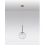 Lampa wisząca Nebuu - szklana kula glamour | Decolab24