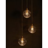 Lampa wisząca Nebuu III | Szkło, Mosiądz | Decolab24