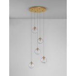 Lampa Nebuu: Szklane Kule Glamour | Decolab24