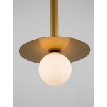 Lampa wisząca szklana kula Glamour Hide 22cm - Decolab24