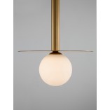 Lampa wisząca szklana kula Glamour Hide 22cm - Decolab24