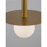 Lampa wisząca szklana kula Glamour Hide 22cm - Decolab24