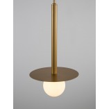 Lampa wisząca szklana kula Glamour Hide 22cm - Decolab24