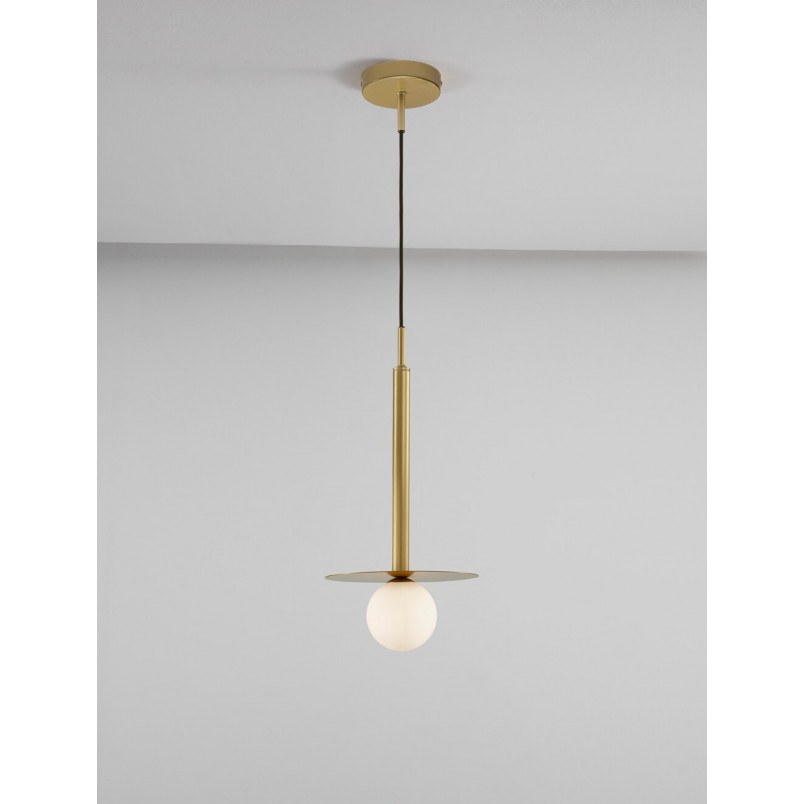 Lampa wisząca szklana kula Glamour Hide 22cm - Decolab24