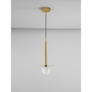 Lampa wisząca szklana kula Glamour Hide 22cm - Decolab24