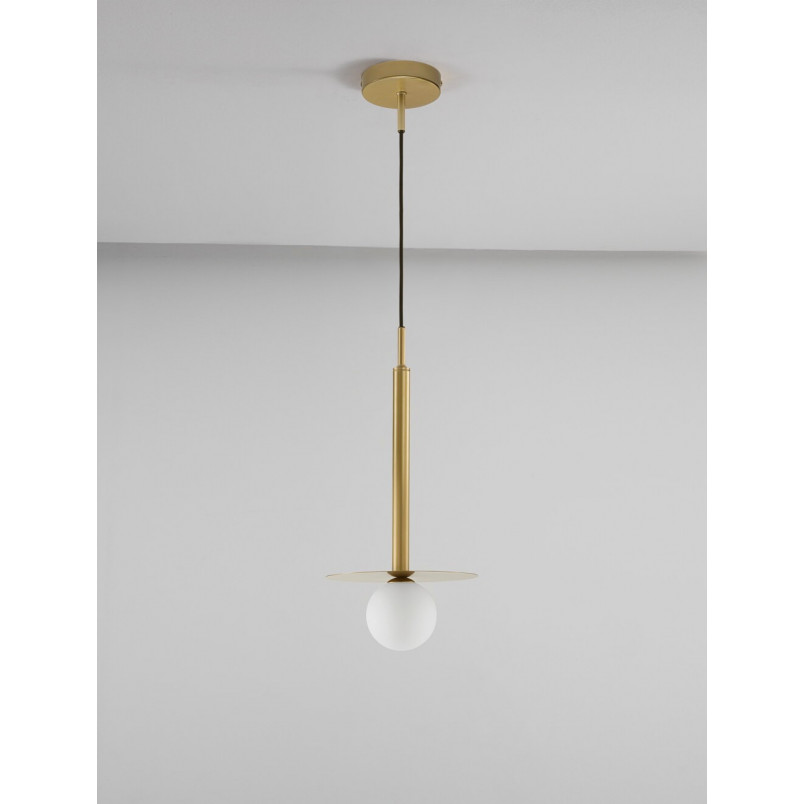 Lampa wisząca szklana kula Glamour Hide 22cm - Decolab24