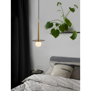 Lampa wisząca szklana kula Glamour Hide 22cm - Decolab24