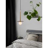 Lampa wisząca szklana kula Glamour Hide 22cm - Decolab24