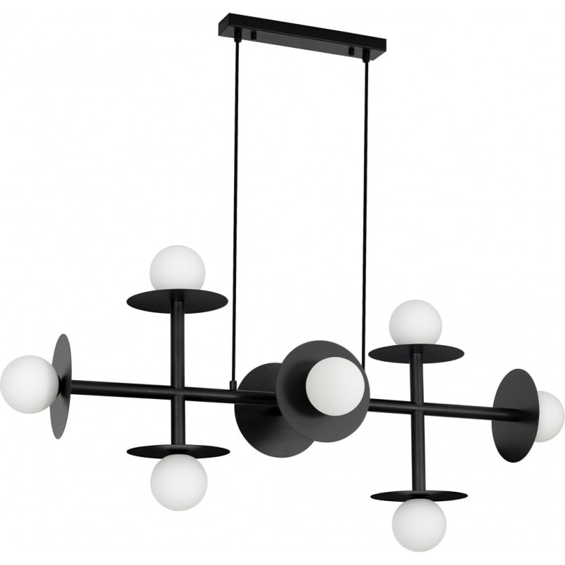 Lampa wisząca Hide Ball VIII | Szkło, czarny | Decolab24