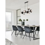 Lampa wisząca Hide Ball VIII | Szkło, czarny | Decolab24
