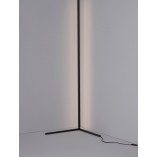 Lampy podłogowe do salonu | Lampa podłogowa minimalistyczna Match LED czarna
