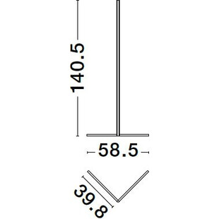 Lampa podłogowa minimalistyczna Match LED biała
