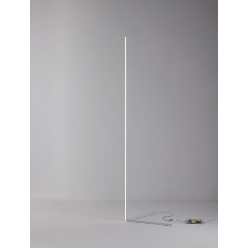 Lampa podłogowa minimalistyczna Match LED biała