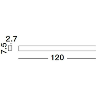 Kinkiet LED Tangel 120cm Złoty | Decolab24