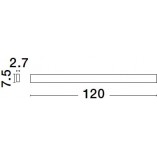 Kinkiet LED Tangel 120cm Złoty | Decolab24