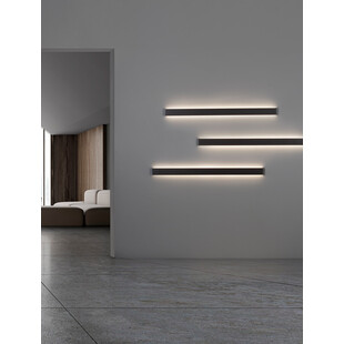 Kinkiet LED Tangel 120cm czarny - Nowoczesny design | Decolab24