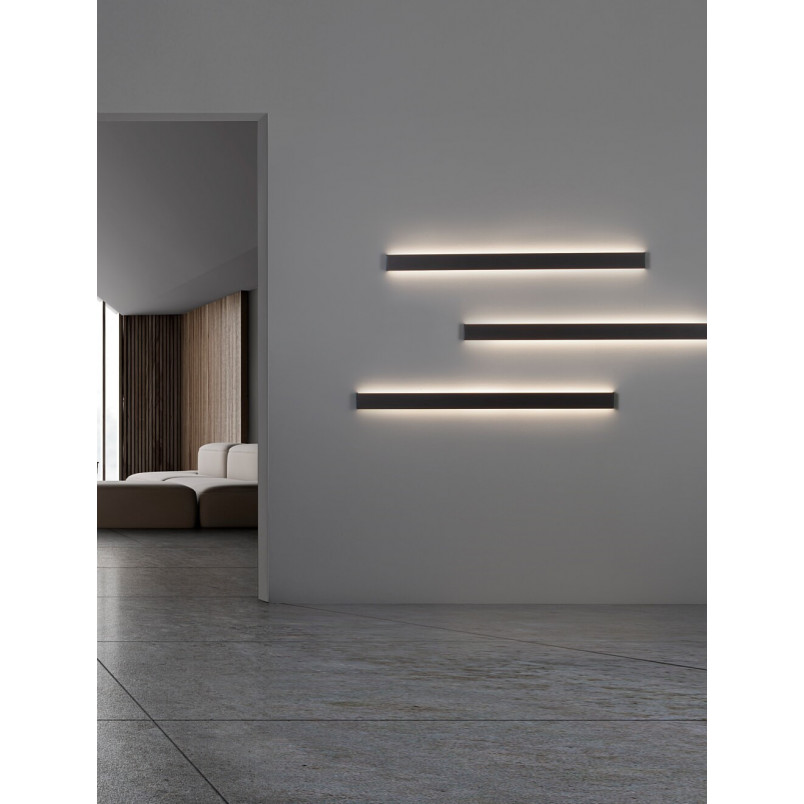 Kinkiet LED Tangel 120cm czarny - Nowoczesny design | Decolab24