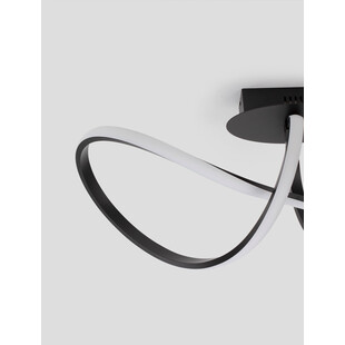 Plafon Wave LED czarny - Nowoczesne oświetlenie | Decolab24