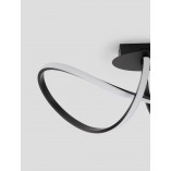 Plafon Wave LED czarny - Nowoczesne oświetlenie | Decolab24