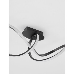 Plafon Wave LED czarny - Nowoczesne oświetlenie | Decolab24