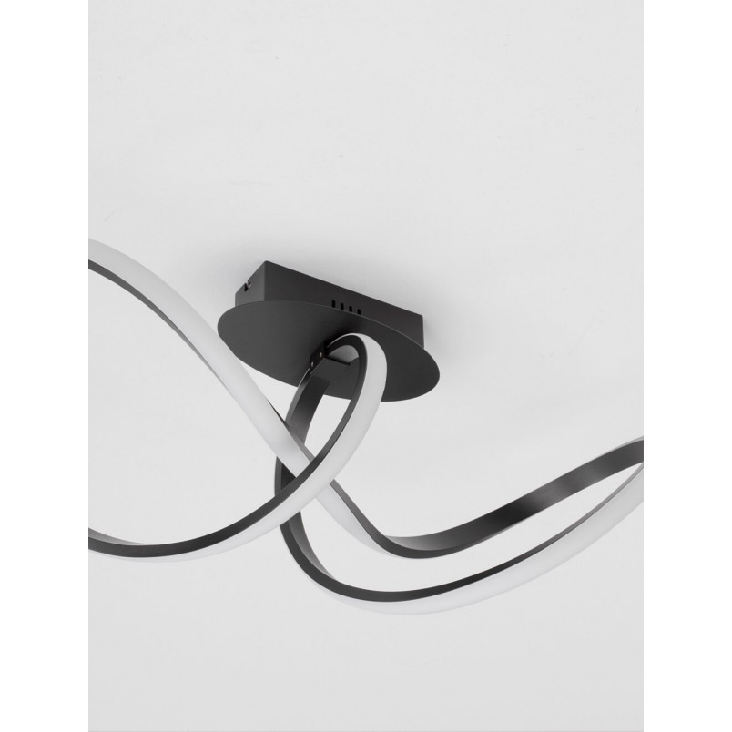 Plafon Wave LED czarny - Nowoczesne oświetlenie | Decolab24