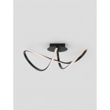 Plafon Wave LED czarny - Nowoczesne oświetlenie | Decolab24