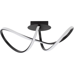 Plafon Wave LED czarny - Nowoczesne oświetlenie | Decolab24
