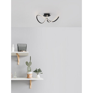 Plafon Wave LED czarny - Nowoczesne oświetlenie | Decolab24