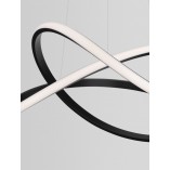 Lampa wisząca Wave LED czarna | Nowoczesny design - Decolab24