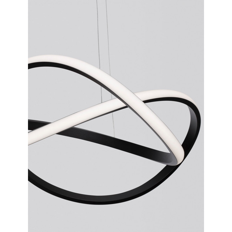 Lampa wisząca Wave LED czarna | Nowoczesny design - Decolab24
