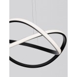 Lampa wisząca Wave LED czarna | Nowoczesny design - Decolab24