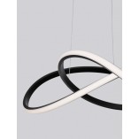 Lampa wisząca Wave LED czarna | Nowoczesny design - Decolab24
