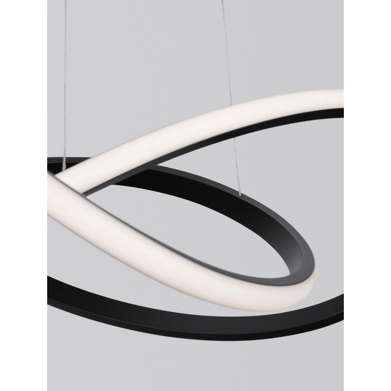 Lampa wisząca Wave LED czarna | Nowoczesny design - Decolab24