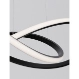 Lampa wisząca Wave LED czarna | Nowoczesny design - Decolab24