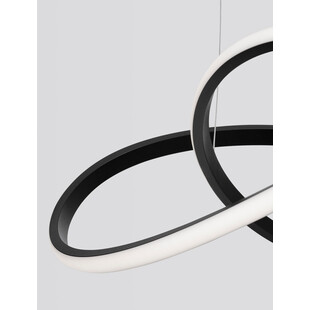 Lampa wisząca Wave LED czarna | Nowoczesny design - Decolab24