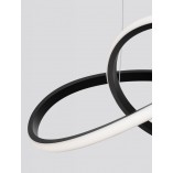 Lampa wisząca Wave LED czarna | Nowoczesny design - Decolab24