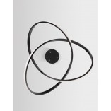 Lampa wisząca Wave LED czarna | Nowoczesny design - Decolab24