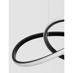 Lampa wisząca Wave LED czarna | Nowoczesny design - Decolab24
