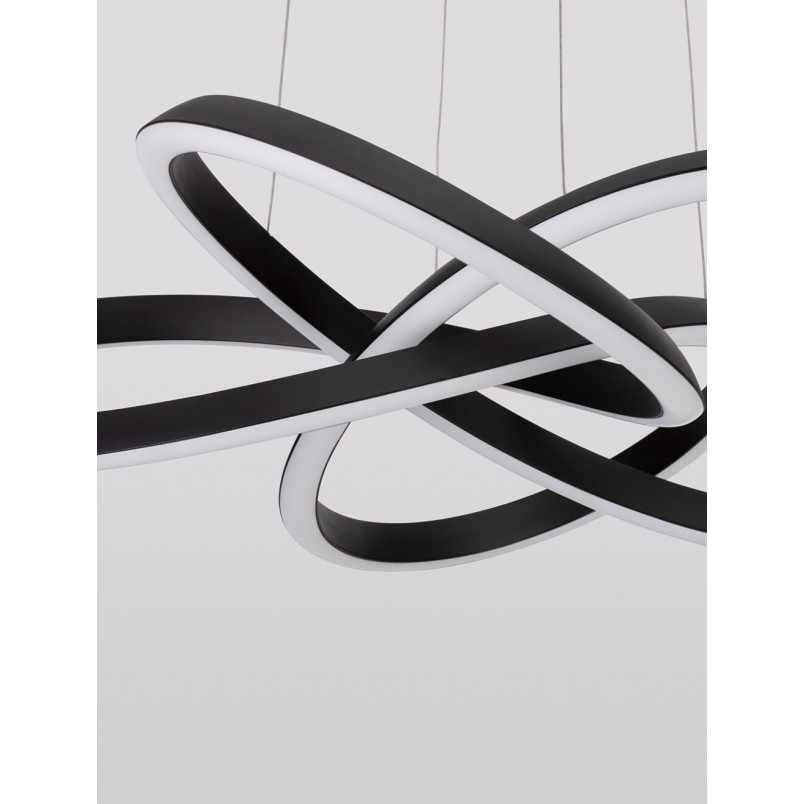 Lampa Wisząca Wave LED Czarna | Nowoczesny Design - Decolab24