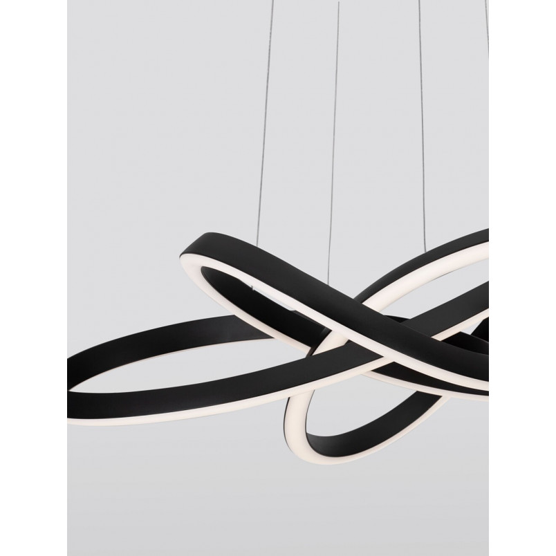 Lampa Wisząca Wave LED Czarna | Nowoczesny Design - Decolab24