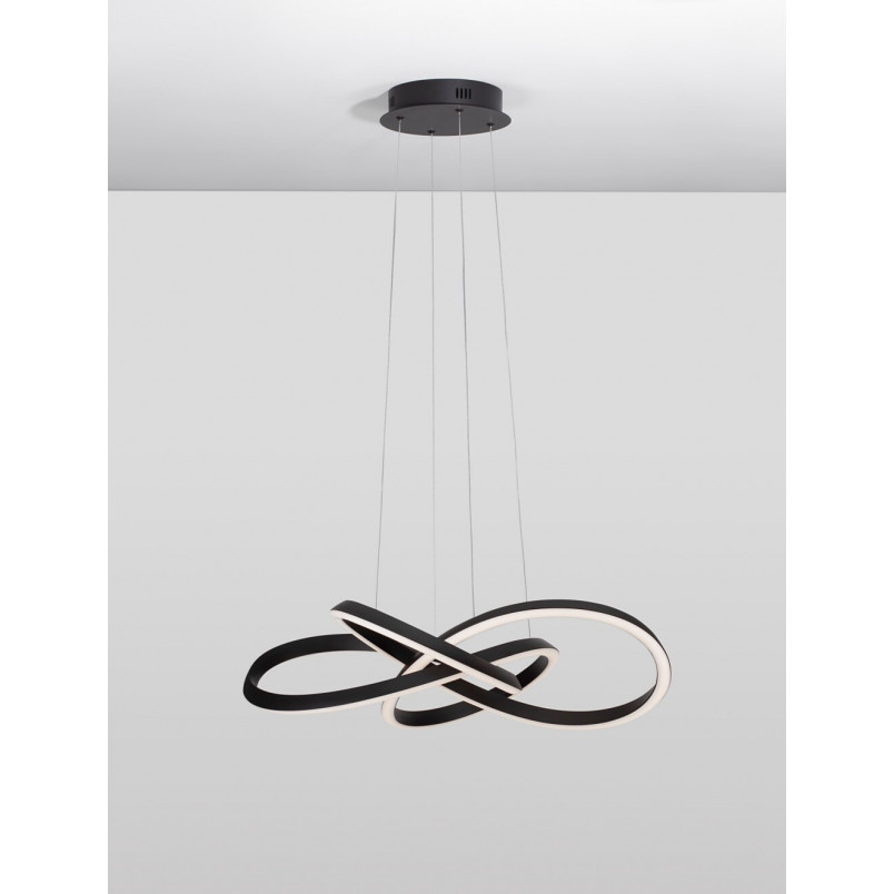 Lampa Wisząca Wave LED Czarna | Nowoczesny Design - Decolab24